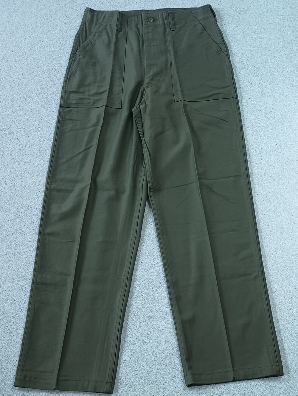 Vintage 1969 OG-107 Type 1 Fatigue Pants Zipper Fly Blue Bell – 32x33 NEAR MINT